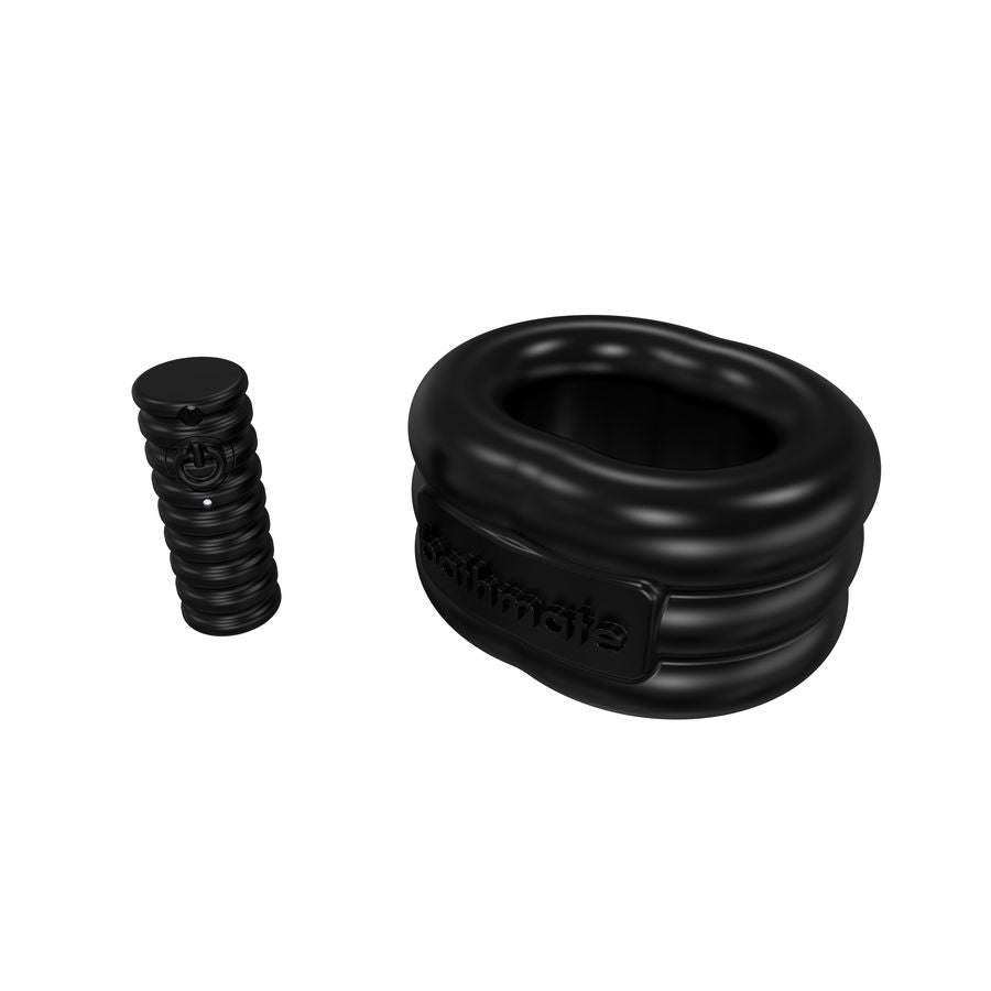 Anneau vibrant 3 vitesses élastomère rechargeable — vue de profil