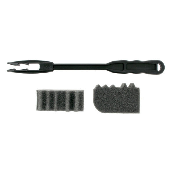 Brosse de nettoyage Bathmate ergonomique noire avec ses eponges de rechange, accessoire d'entretien pour nettoyer l'interieur de la pompe hydraulique