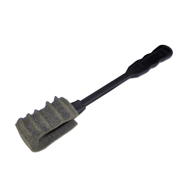 Brosse de nettoyage Bathmate a manche noir et tete en eponge, accessoire ergonomique du kit d'entretien pour nettoyer la pompe penienne hydraulique