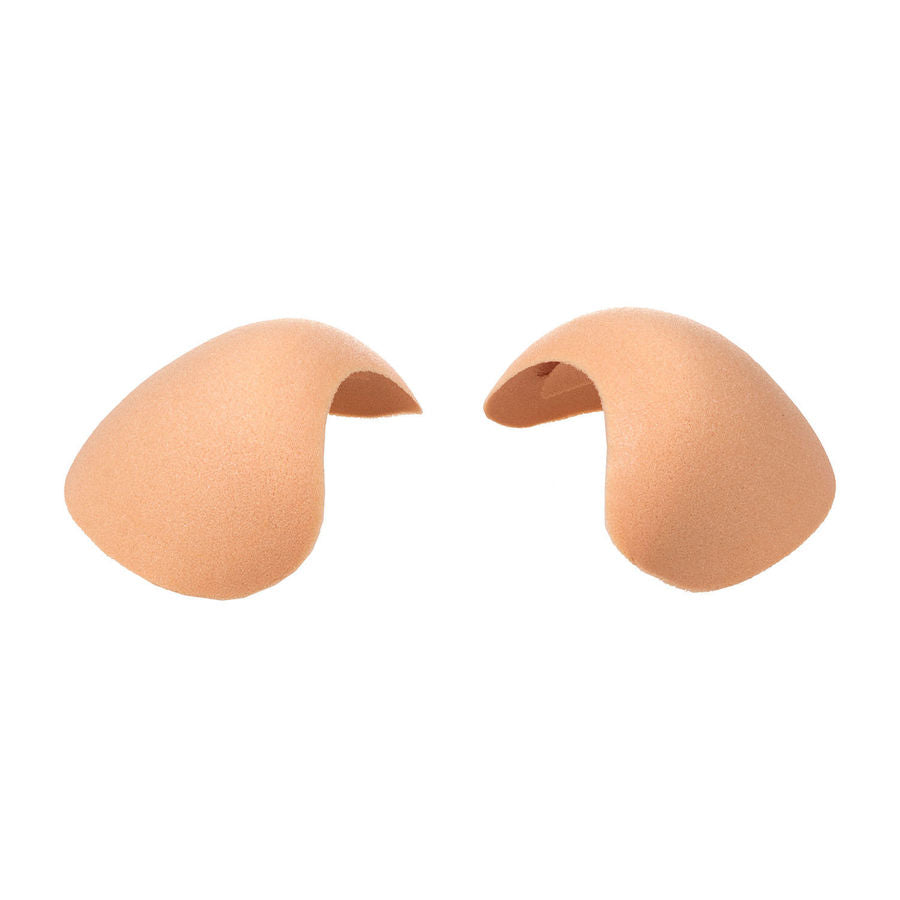 Protecteurs d'épaules support beige mousse — vue de profil
