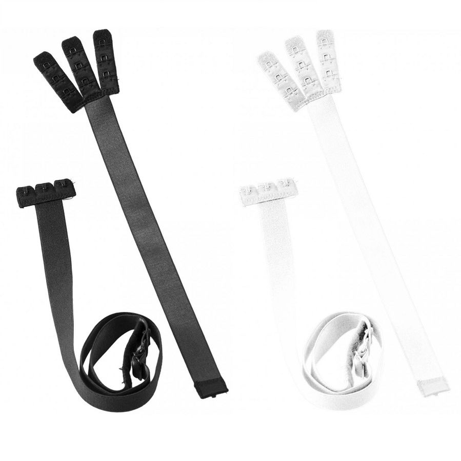 Adaptateur de soutien-gorge à dos ouvert noir et blanc — détail produit