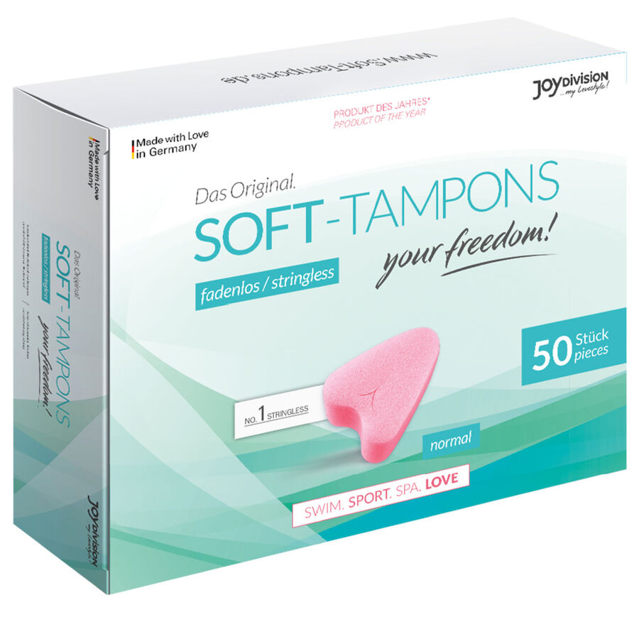 Tampons souples sans ficelle boîte de 50 — vue principale
