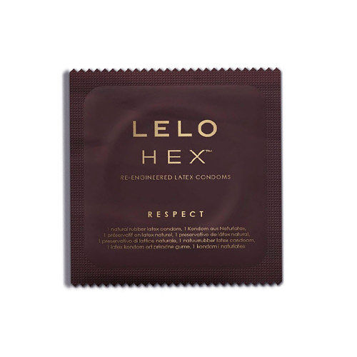Préservatifs grande taille structure hexagonale HEX — vue rapprochée