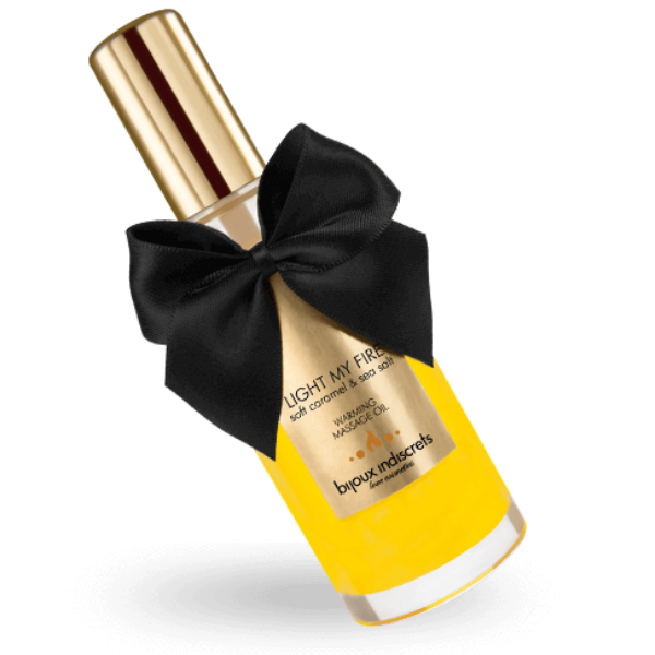 Huile de massage effet chaleur arôme caramel
