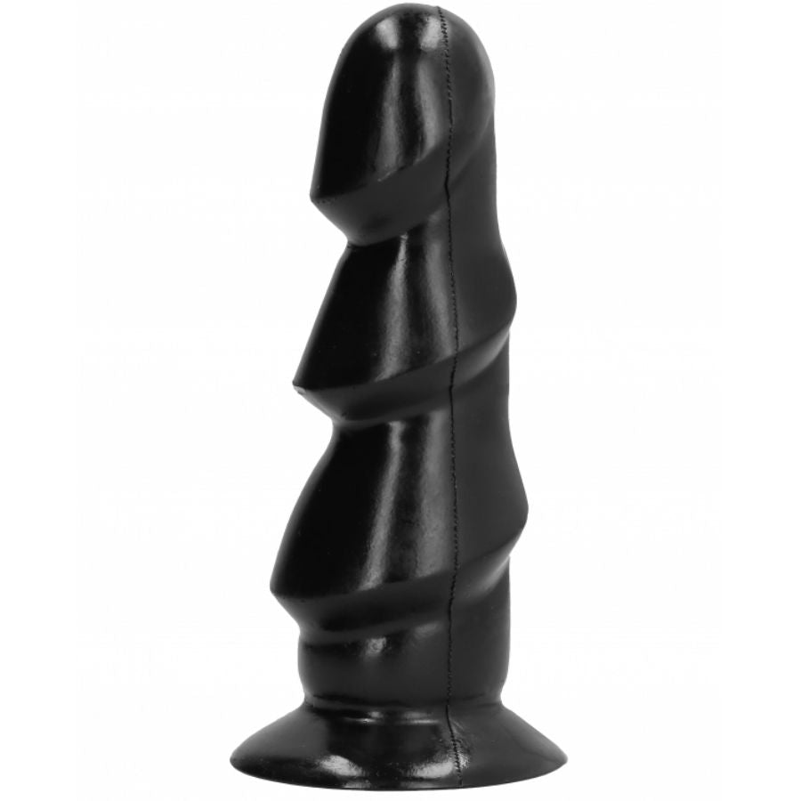 Gode All Black avec relief texturé — vue de profil