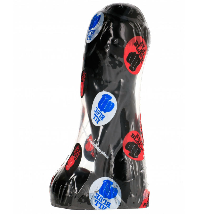 Gode en silicone noir lisse — détail produit