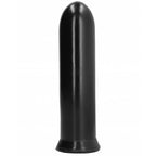Gode noir épais en silicone — vue de profil