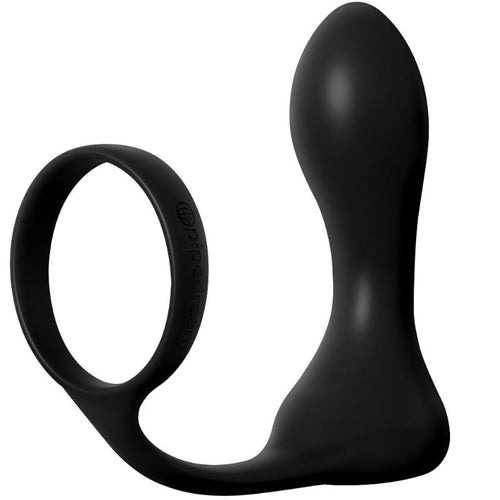 Anneau pénien avec plug anal vibrant rechargeable — vue principale