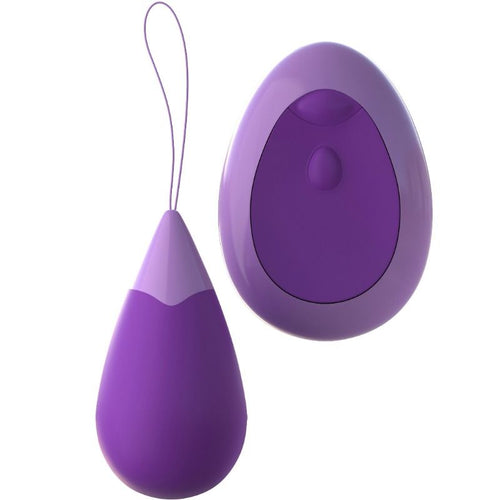 Boule kegel Excite-Her violette et sa télécommande, vue de face
