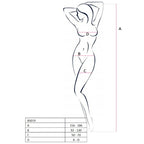 Body résille intégral à entrejambe ouvert Passion — vue de dos