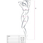 Bodystocking résille dentelle entrejambe ouvert Passion — vue de dos