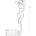 Bodystocking résille dentelle entrejambe ouvert Passion — détail produit