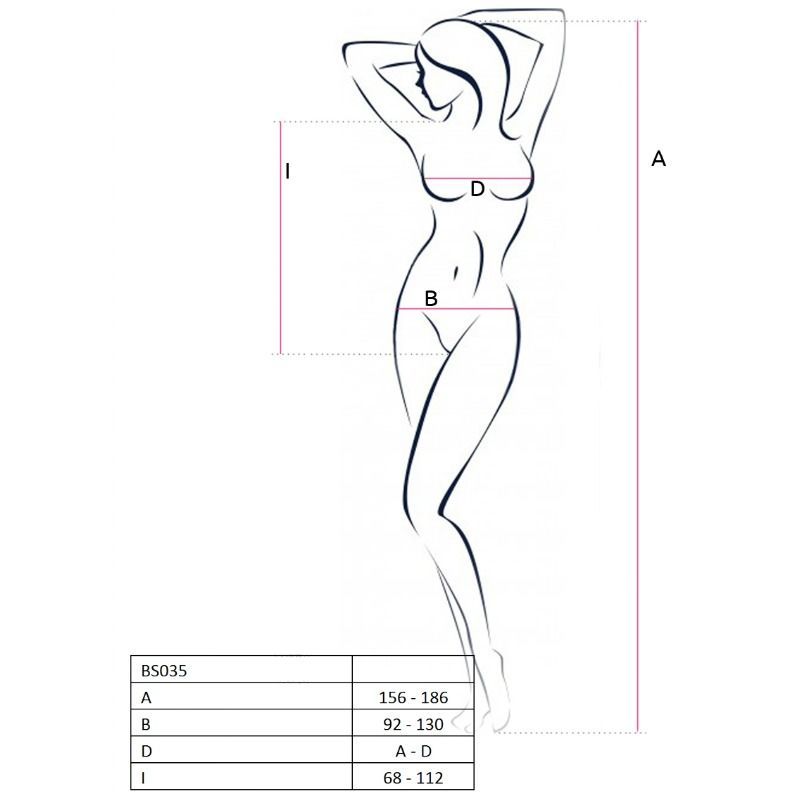 Bodystocking résille à entrejambe ouvert — emballage produit
