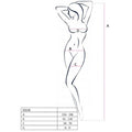Bodystocking résille brodé entrejambe ouvert — détail produit