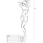 Bodystocking résille brodé entrejambe ouvert — détail produit