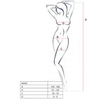 Bodystocking résille noir ouverture entrejambe — détail produit