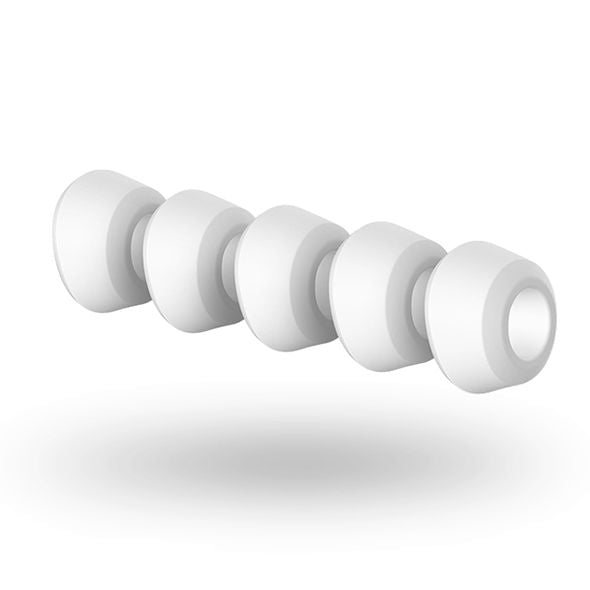 Lot de cinq embouts en silicone interchangeables — vue de dos