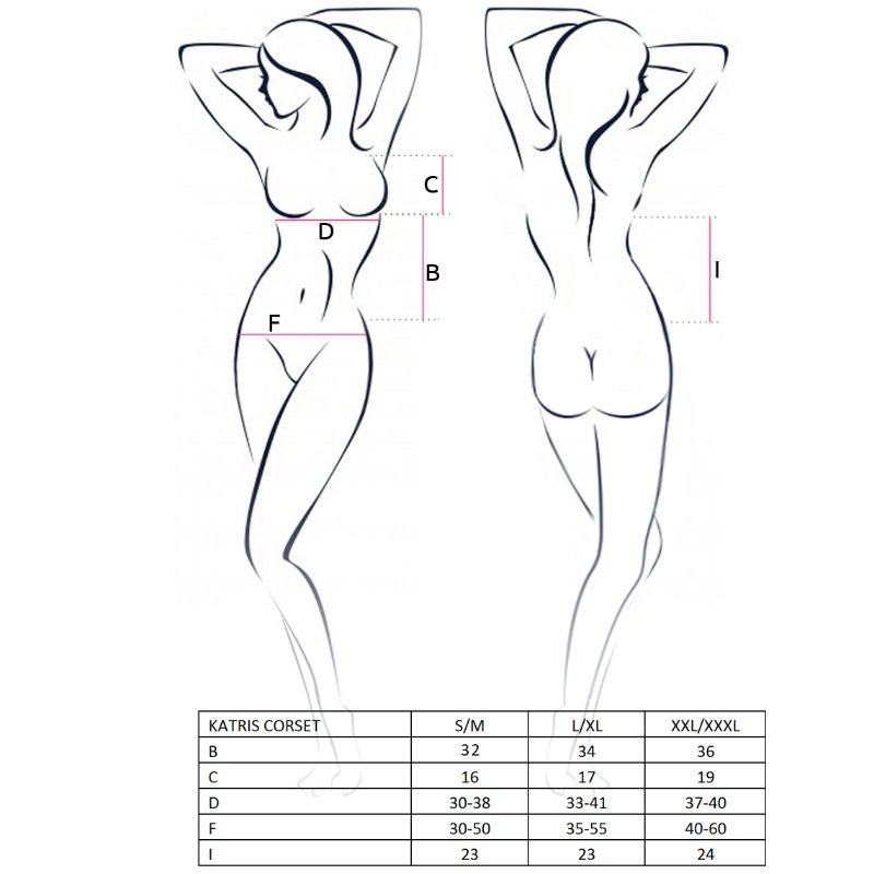 Corset Katriss avec string assorti — vue de profil