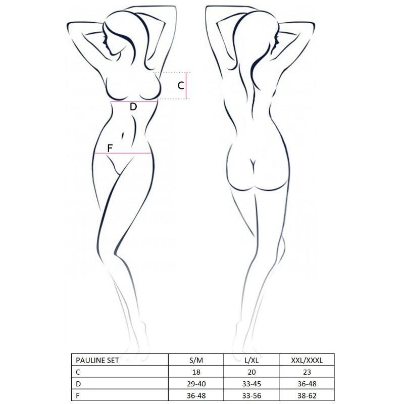 Ensemble Pauline soutien-gorge, string et porte-jarretelles — vue rapprochée