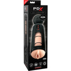 Boîte du PDX Elite Vibrating Mega Milker, mention « Mega Milking Action »