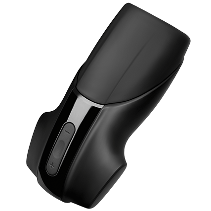 Masturbateur vibrant en silicone deux moteurs — vue de profil