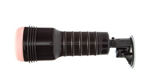 Fleshlight installé sur le support de douche à ventouse