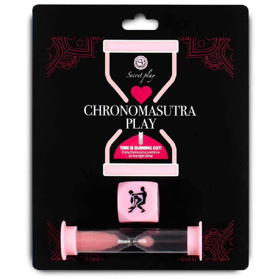 Jeu chronomasutra dés kamasutra et sablier — vue principale