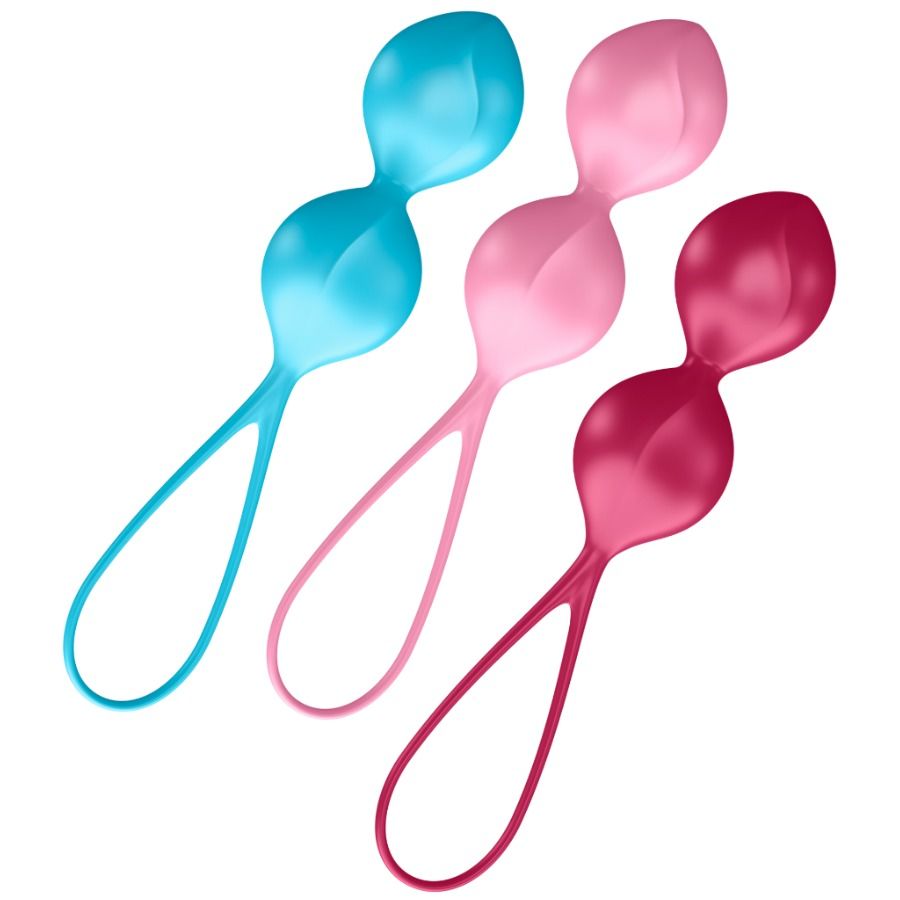 Ensemble entraînement périnée 3 boules silicone — vue principale