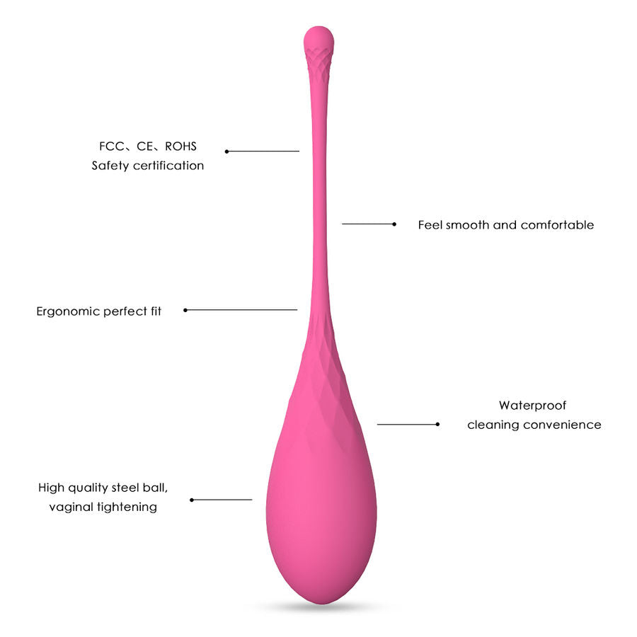 Set de boules de Geisha progressives en silicone 6 pièces — vue de dos