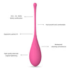 Set de boules de Geisha progressives en silicone 6 pièces — vue de dos