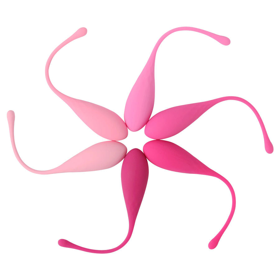 Set de boules de Geisha progressives en silicone 6 pièces — détail produit