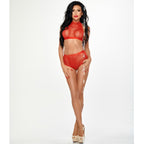 Ensemble Mona culotte taille haute burlesque et haut court — emballage produit