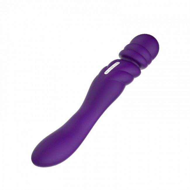 Masseur vibrant rechargeable à double moteur — vue de profil
