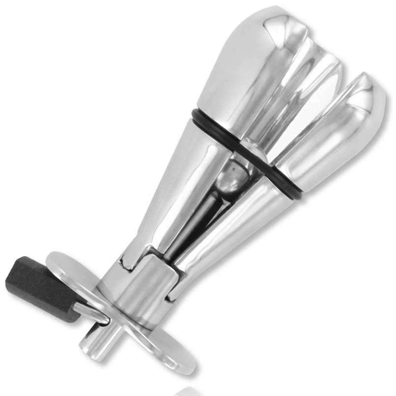 metal hard plug anal en avec serrure