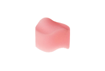 Gros plan d'un tampon Beppy Soft Comfort Dry rose seul, eponge hygienique sans fil a forme arrondie souple, facile a inserer pour un confort discret
