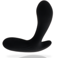 Masseur anal Addicted toys en silicone noir a deux moteurs, tige bulbeuse incurvee et bras perineal, 12,5 cm rechargeable USB et etanche, 30 fonctions vibrantes.