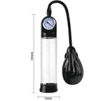 Pompe érection automatique manomètre transparent — vue de dos