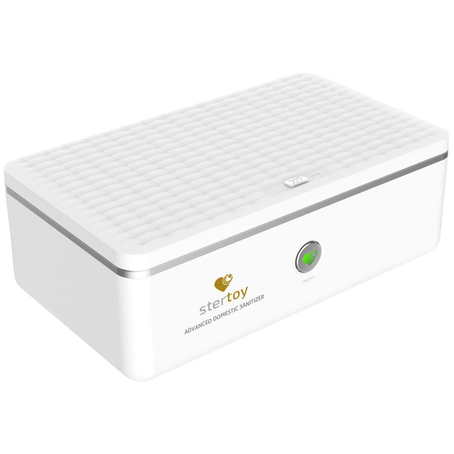 Stérilisateur UV pour sextoys et accessoires intimes — détail texture surface