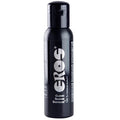 Lubrifiant Eros Classic Silicone Bodyglide format moyen, flacon noir mat a etiquette argentee, base silicone glisse soyeuse longue duree fabrication allemande.