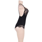 Teddy Queen plus dentelle et franges noires — détail produit