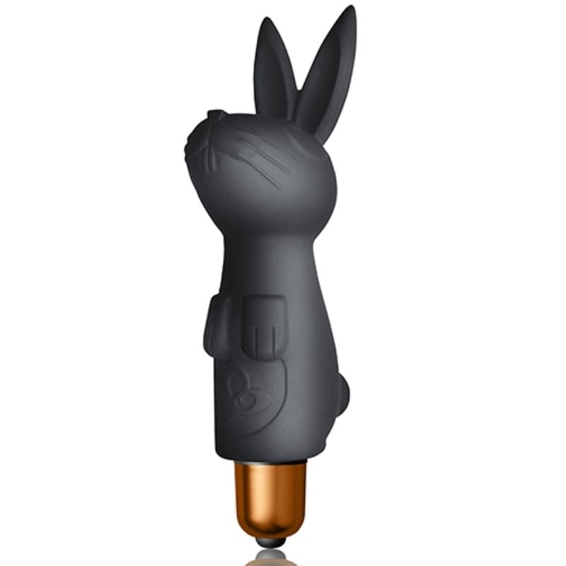 Coffret mini-vibromasseur lapin en silicone — vue de dos