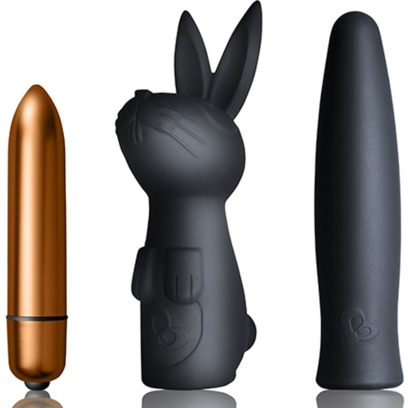 Coffret mini-vibromasseur lapin en silicone — vue principale