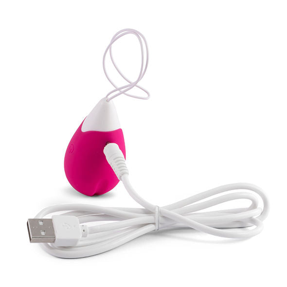 Œuf vibrant Jan télécommande silicone — vue de profil