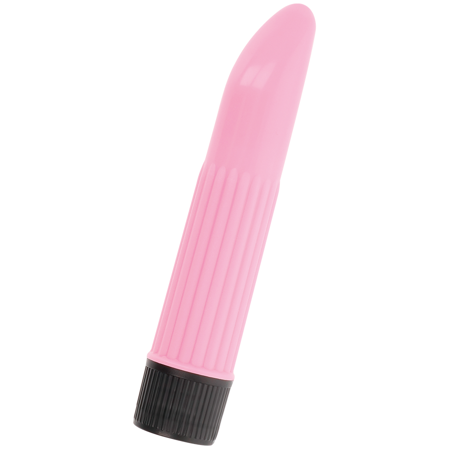 Vibromasseur classique à pointe incurvée rose — détail produit