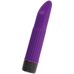 Vibromasseur fin à pointe incurvée lilas — détail produit