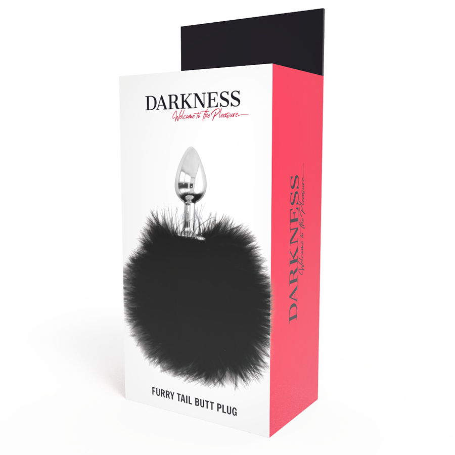 Plug anal avec queue noire Darkness — vue de dos