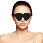 Masque occultant fétichiste élastique réglable — comparatif dimensionnel
