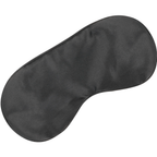 Masque occultant en satin noir réglable — vue de profil
