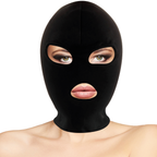 Masque de soumission BDSM bouche et yeux ouvertes — détail produit