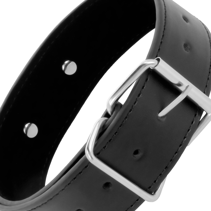 Collier de posture avec laisse à chaîne — vue de profil